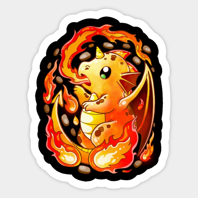 Fire Dragon Sticker by Vallina84